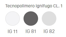 Finishes of the Alice Fireproof 4-Seater Bench