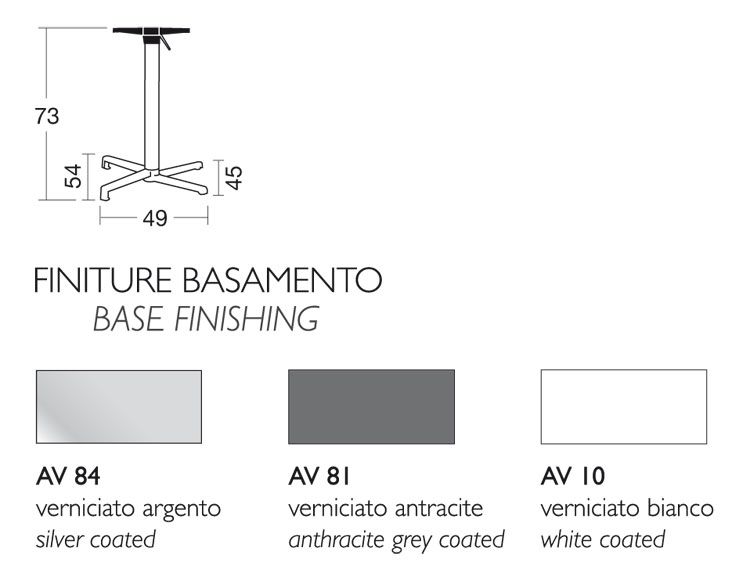 Dimensions of Modular Bar Table Domino Scab H.75