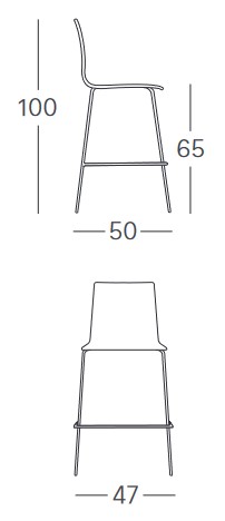 sgabello-alice-scab-telaio-verniciato