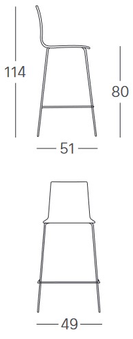 sgabello-alice-scab-telaio-verniciato