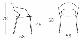 sedia-lady-b-go-grenn-scab-dimensioni