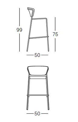 Dimensions of Lisa Wood Scab Stool