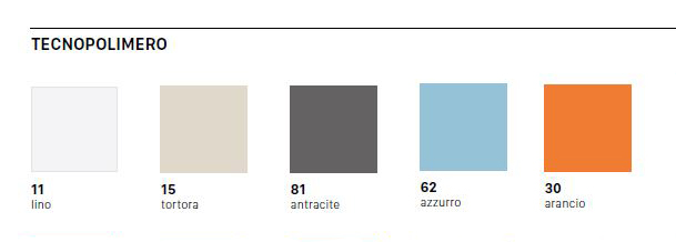 Finishes of the Zebra Technopolymer Stool with Chrome Frame