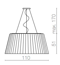 Lampa-Daria Serralunga-ceilinflamp-sizes