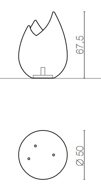 Flame-Serralunga-floorlampsizes