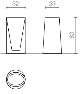Umbrellastand-giano-Serralunga-dimensions