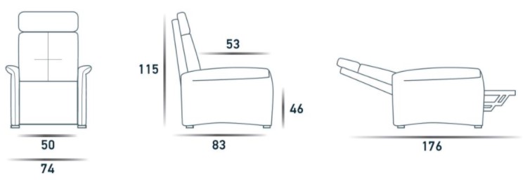 Cristel-spazio-relax-lift-armchair-sizes