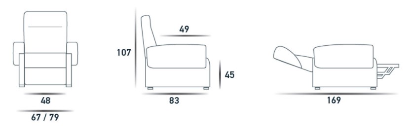 Osaka-spazio-relax-lift-armchair-sizes