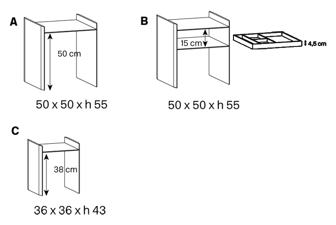 Quiller Coffee Table Tonelli Design sizes
