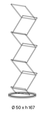 Albero Magazine Rack Tonelli Design sizes