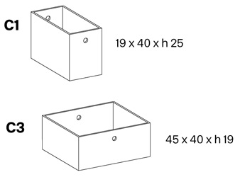 Liber M Sideboard Tonelli Design sizes