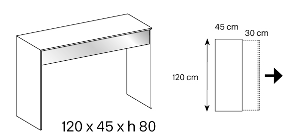 Console Gotham dimensions