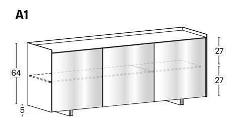 Dimensions Aterea Sideboard Tonelli Design