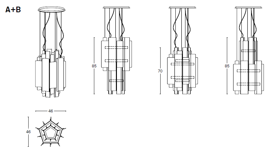 Cathedral A+B dimensions