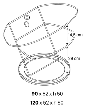 Scenario TV Stand Tonelli Design sizes