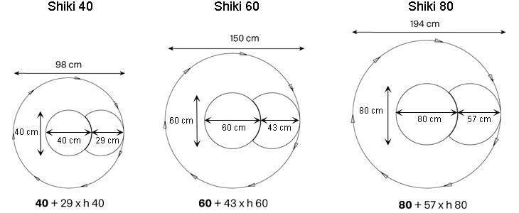 Shiki Wall Mirror Tonelli sizes