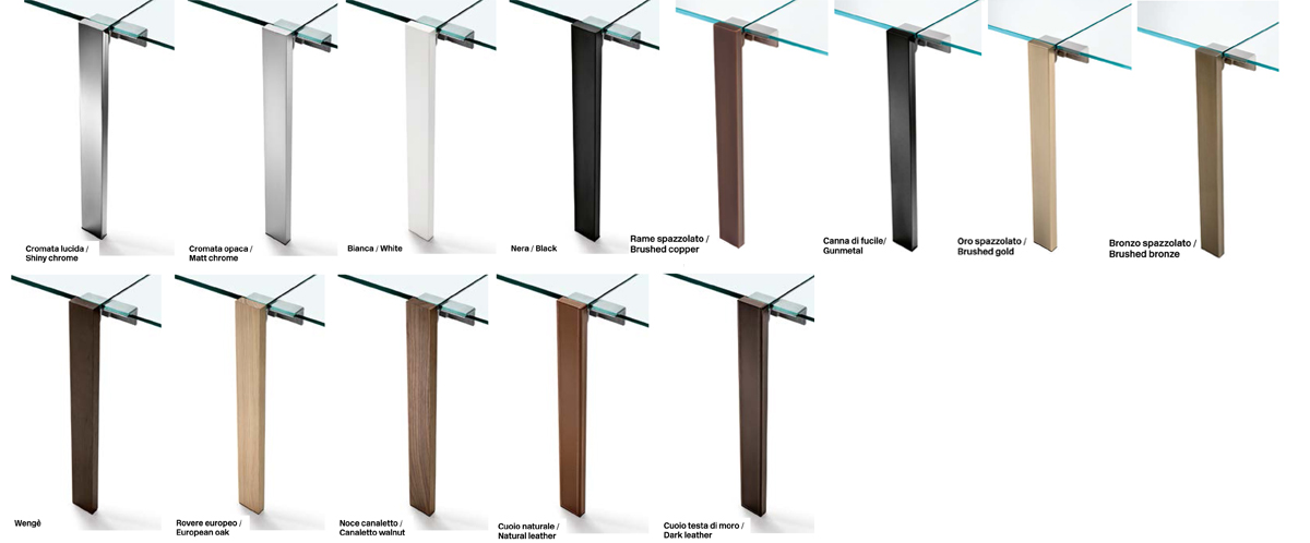 Livingstone extendable table Tonin Casa finishes