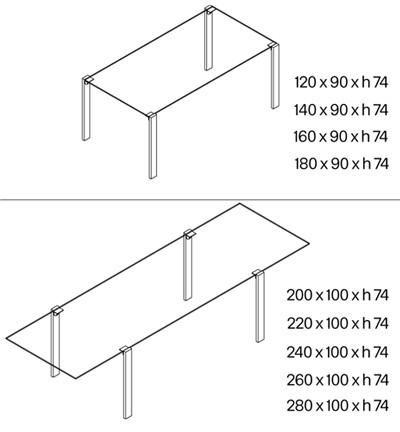 Tavolo Livingstand dimensions