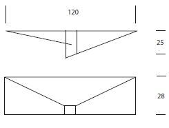 Albatros console Tonin Casa dimensions