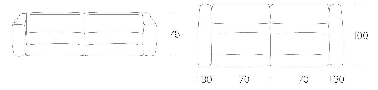 Astoria Sofa Tonin Casa dimensions