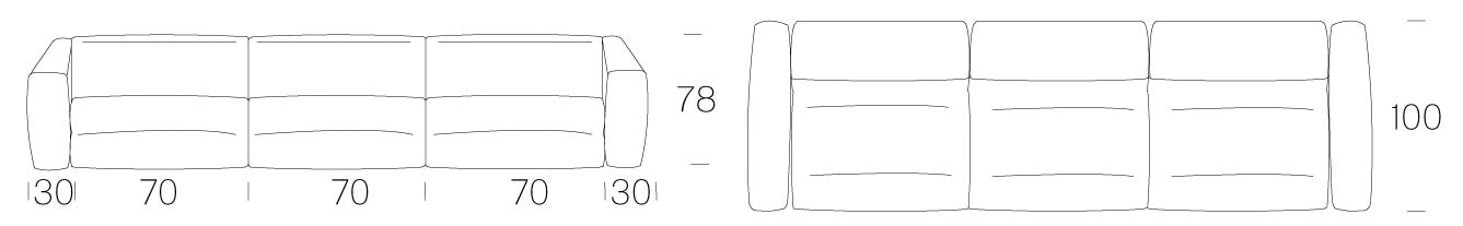 Astoria Sofa Tonin Casa dimensions