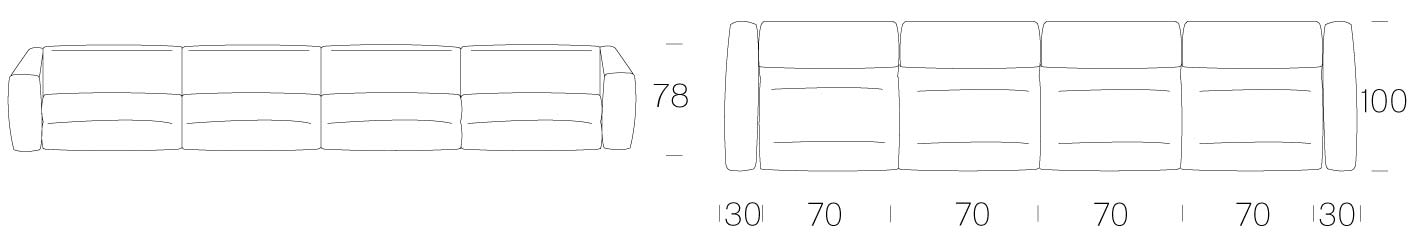 Astoria Sofa Tonin Casa dimensions