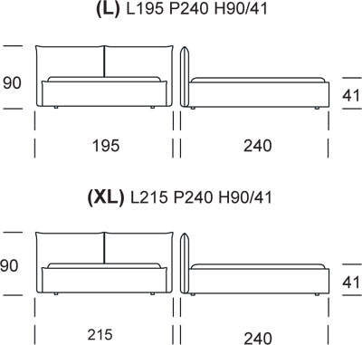 joy double bed tonin casa dimensions