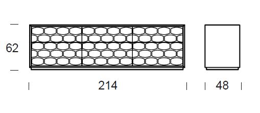Honey Night dresser Tonin Casa dimensions