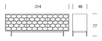 Honey Night dresser Tonin Casa dimensions