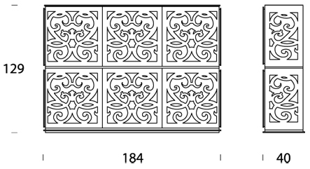 paris vetrina 3x2 tonin casa 8362 misure