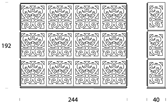 paris vetrina 3x4 tonin casa 8373 misure
