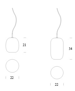 Amphora Tonin Casa Lamp Dimensions
