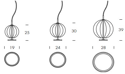 Pagoda Tonin Casa Lamp Dimensions