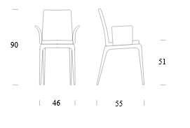 Mademoiselle Armchair Tonin Casa dimensions