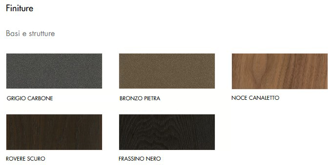 Olympia Tonin Casa Armchair Finishes