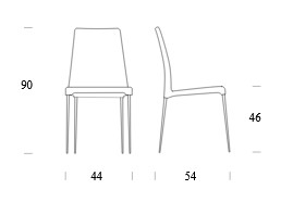 Spillo Tonin Casa Chair Dimensions