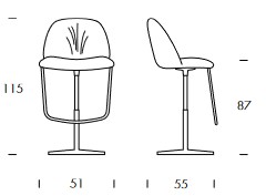 Decameron Tonin Casa Stool Dimensions