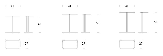 Dimensions of Skyline Tonin Casa Coffee Table
