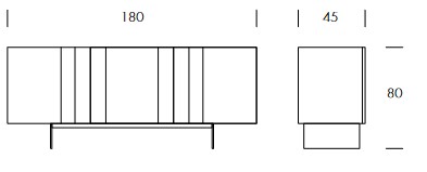 Anemos Tonin Casa Sideboard sizes