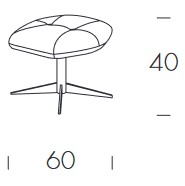 Dolce Vita Tonin Casa Pouf sizes