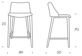 Agata Wood Tonin Casa Stool sizes