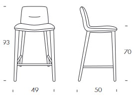 Alexia Tonin Casa Stool sizes