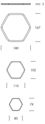 Hive Tonin Casa Mirror sizes
