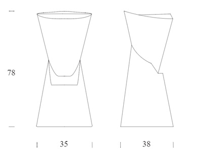 Batik Stool Tonin Casa dimensions