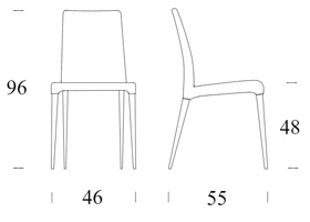 Sedia Aragona Tonin Casa Aragona chair Tonin Casa dimensions