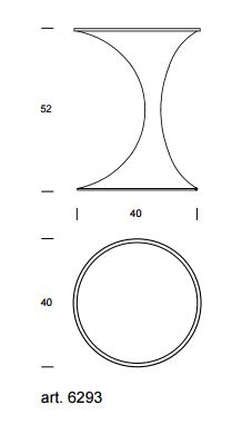 Andorra Coffee table Tonin Casa dimensions