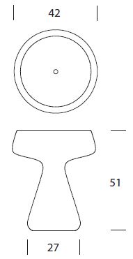 Maki Coffee table Tonin Casa dimensions