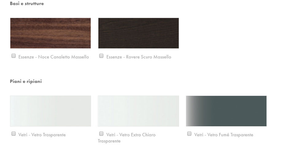 Colosseo fixed table Tonin Casa finishes