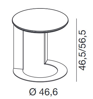 Otto Twils Side Table dimensions