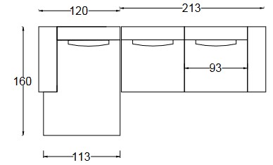 Newport Sofa Twils dimensions